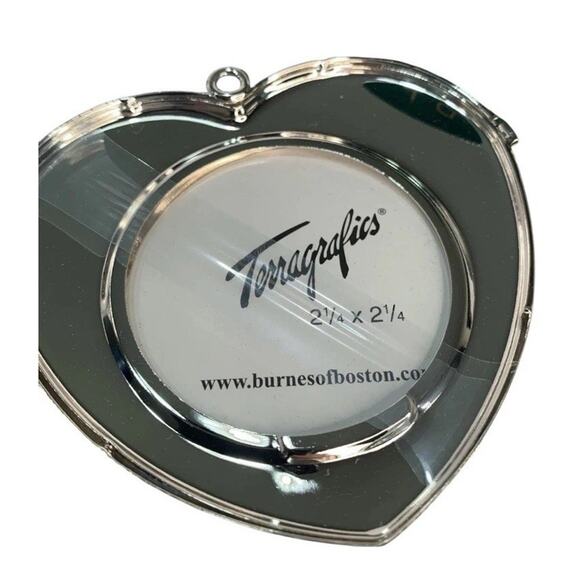 Locket Keepsake Holiday Ornament 2 Photos 2000 Terragrafics Burnes Of Boston - Picture 3 of 8